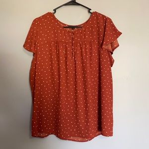 Burnt orange dressy top